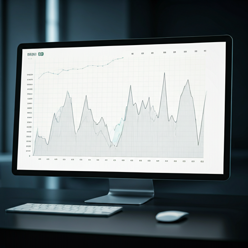 Dashboard minimalista con gráficos de alto contraste